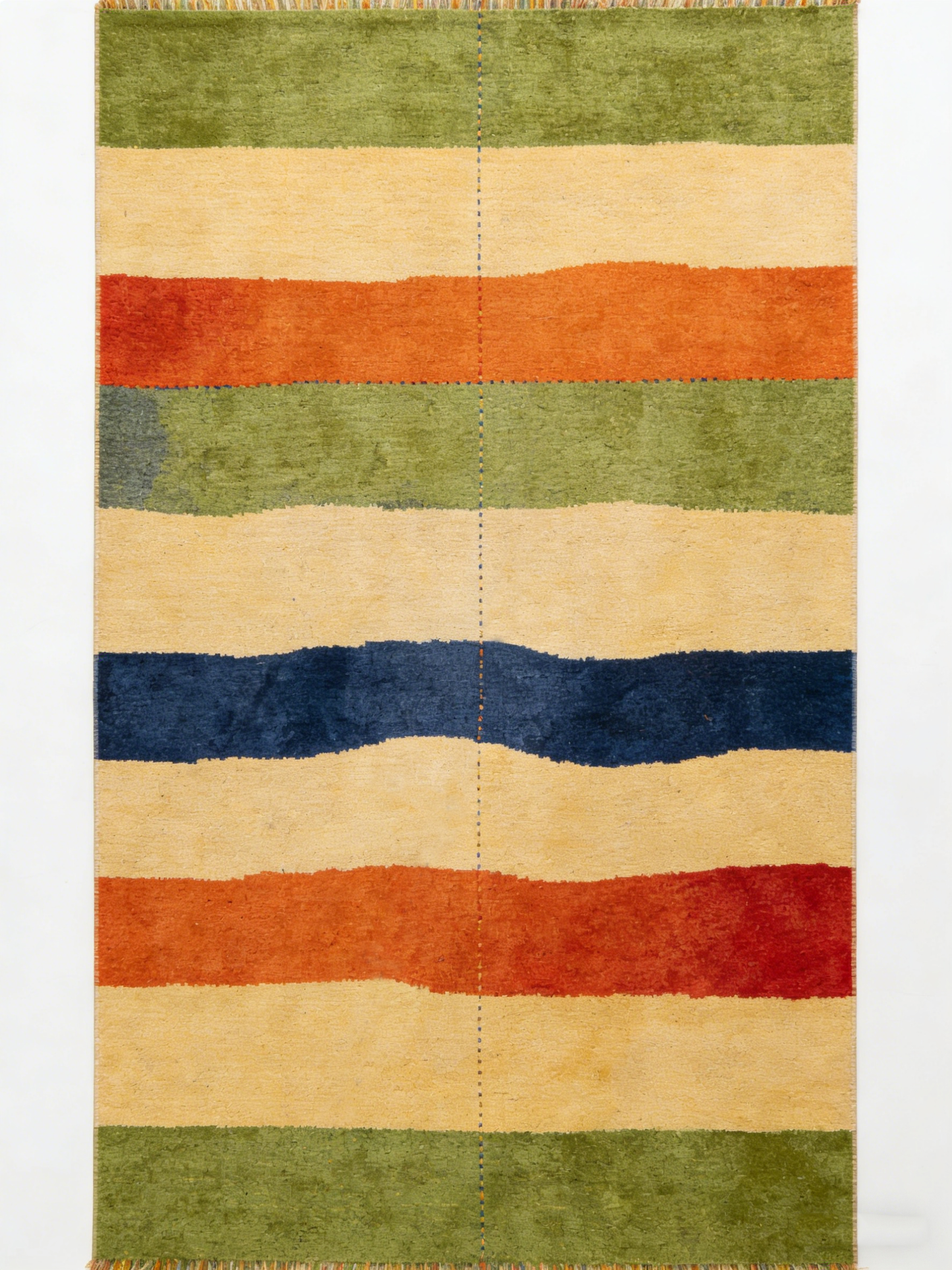 Oval Indigo Wool Rug