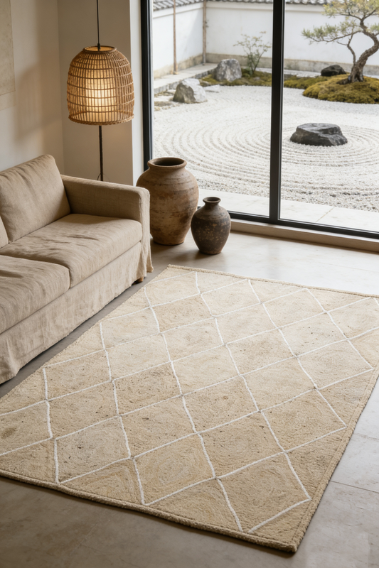 Artisan Pearl Diamond Rug