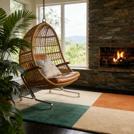 Asiatic Blox Copper Wool Rug