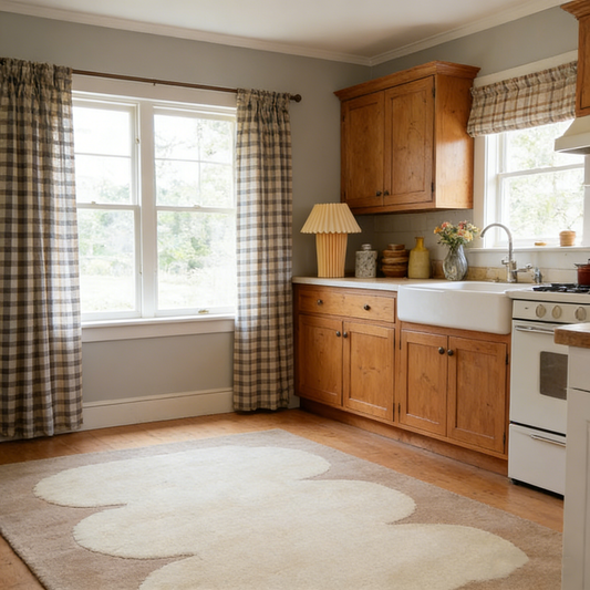 Gold Designer Wool Rug