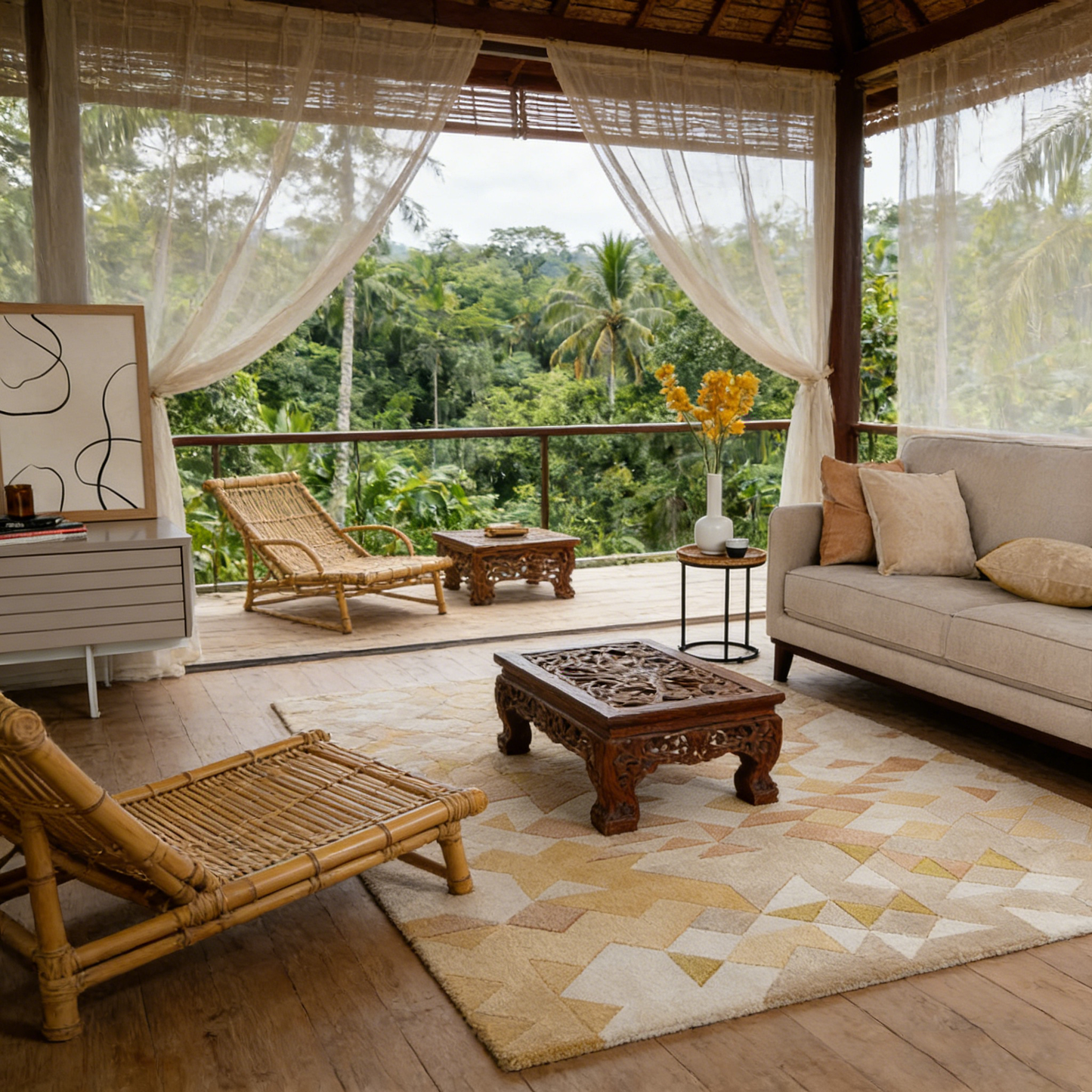 Enigma Gold Designer Rug