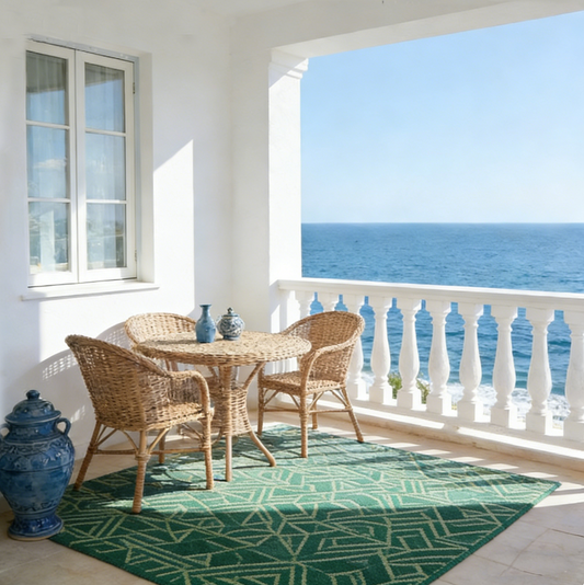 Enigma Blue Designer Rug