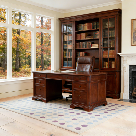 Asiatic Dotty Green Wool Rug