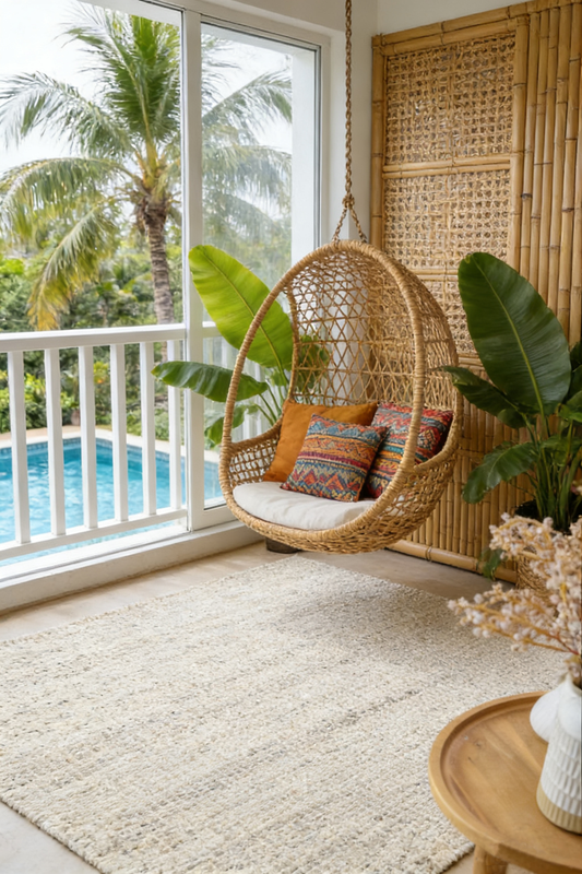 Parko Wool Ivory Grey Rug