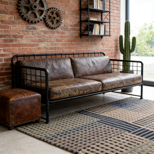 Asiatic Aspect Blue Wool Rug